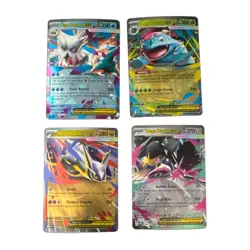 POKEMON TCG 4 CARD MEGA EVOLUTIEX HOLO LOT MEGA ABOMASNOW VENUSAUR LATIAS MAWILE - Image 1