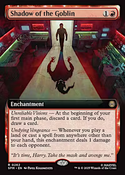 Shadow of the Goblin (Extended Art) Rare MTG Spider-Man - Image 1