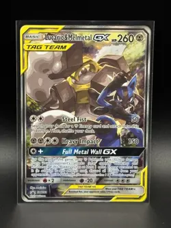 2019 Pokemon Promo - SM192 Lucario & Melmetal GX Holo Tag Team - HP - Image 1