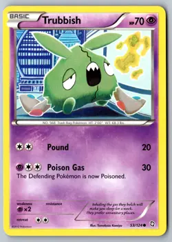 Pokemon: Trubbish Common Dragons Exalted 53/124 LP+ - Image 1