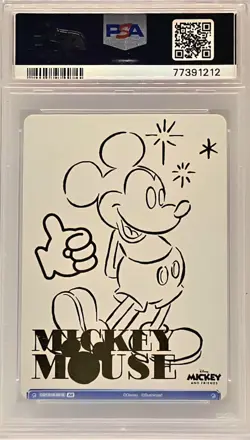 Mickey Mouse PSA 10 Disney 100 Weiss Schwarz Blau Little Mouse #061 GEM MINT - Image 2
