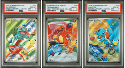 POKEMON FIRST PARTNER ILLUSTRATION PSA 10 SEQUENTIAL SET 37 38 39 Kanto Starters - Image 1