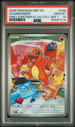 POKEMON FIRST PARTNER ILLUSTRATION PSA 10 SEQUENTIAL SET 37 38 39 Kanto Starters - Image 4