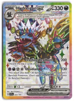 Hydreigon ex 223/191 Ultra Rare Surging Sparks Pokemon Holo NM - Image 1