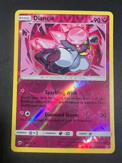 Diancie - 94/147 - Burning Shadows - Pokemon TCG - Reverse Holo - NM - Image 1