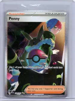 Penny 239/091 Special Illustration Rare Paldean Fates Pokemon Holo Near Mint - Image 1