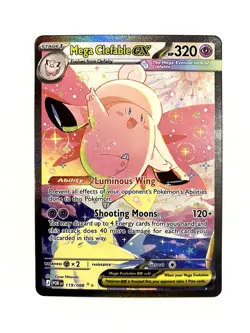 Mega Clefable EX 119/088 Me03: Perfect Order SIR Pokemon TCG Card NM - Image 1