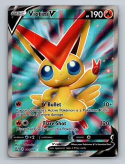 Pokemon SWSH05: Battle Styles #144/163 Victini V (Full Art) - Image 1