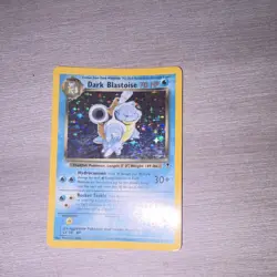 Pokemon TCG Dark Blastoise 4/110 Team Rocket Holo Rare English 70HP 2002 - Image 1
