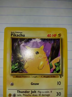 E3 Pikachu Promo Pokemon Card Base Set Yellow Cheeks 58/102 - Image 3