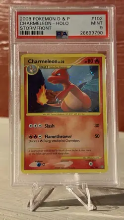 Charmeleon 102/100 Stormfront Holo Pokemon 2008 PSA 9 - Image 3