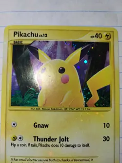 Pikachu Rising Rivals Pokemon Card Secret Rare Holo 112/111 - Image 2