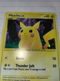 Pikachu Rising Rivals Pokemon Card Secret Rare Holo 112/111 - Image 3