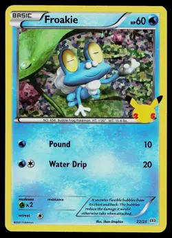 Pokemon Card McDonald's 25th Anniversary Promos Froakie 22/25 Promo - Image 1