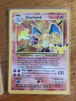 Pokemon TCG Charizard, Venusaur, Blastoise Trio 25th Anniversary Celebrations NM - Image 1