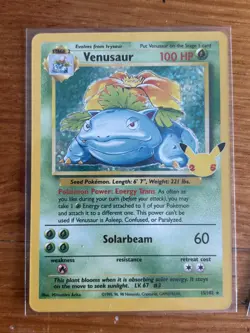 Pokemon TCG Charizard, Venusaur, Blastoise Trio 25th Anniversary Celebrations NM - Image 2