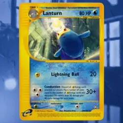 Pokemon Lanturn #20/147 Aquapolis E-Reader Non-Holo Card ☆Near-Mint☆ SeePhotos - Image 1