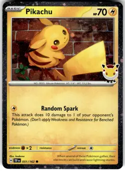 Pikachu Pokemon Day 2026 Cosmos Holo 051/162 Pokemon NM Fast Ship - Image 1