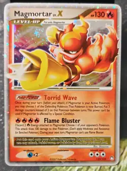 Magmortar LV.X 123/123 Mysterious Treasures Holo Ultra Rare 2007 Pokemon TCG - Image 1