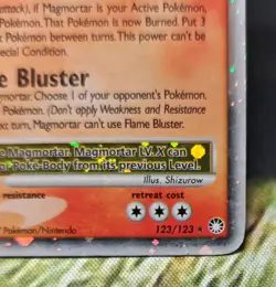 Magmortar LV.X 123/123 Mysterious Treasures Holo Ultra Rare 2007 Pokemon TCG - Image 5