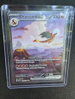 Pokemon TCG Charizard ex 199/165 Scarlet & Violet 151 SIR Full Art Holo ENG - Image 1