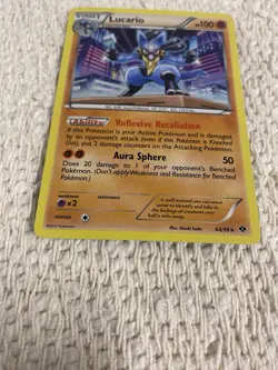 Lucario 64/99 Holo R Pokemon Next Destinies Holo 2012 Light Play - Image 2