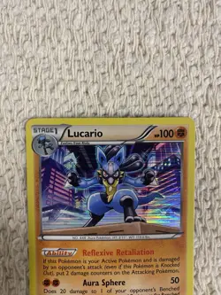 Lucario 64/99 Holo R Pokemon Next Destinies Holo 2012 Light Play - Image 3