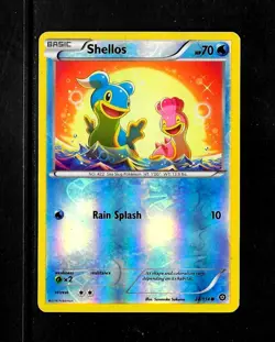 Pokemon Card - Shellos-# 28/114-70HP- Basic -Reverse Holo- 2016 - NM - Image 1