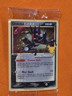 Pokemon Greninja TCG Star SWSH144 Celebrations Black Star Promo Holo Card Sealed - Image 1