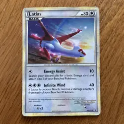 2010 POKEMON Card TCG Latias HGSS10 Black Star Promos Cosmos HOLO Holofoil MP - Image 1