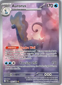 Aurorus 092/088 Holo Illustration Rare Perfect Order Pokemon Near Mint - Image 1