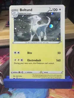 Sun Bleached Pokemon TCG Boltund 076/202 Cosmos Holo Promo - Read Description! - Image 2