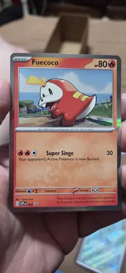 Fuecoco SVP 002 Black Star Promo Pokemon 2023 Scarlet & Violet NM - Image 1
