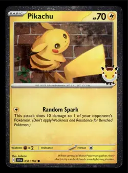Pikachu Holo Promo Temporal Forces 051/162 Pokemon TCG NM 2024 - Image 1