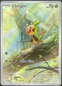 Pokemon - Chespin - 087/086 - ME04: Chaos Rising (CRI) - NEAR MINT NM - Image 1