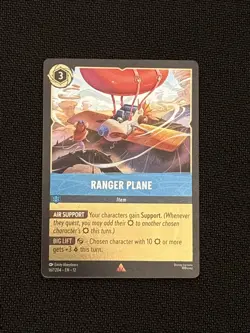 Ranger Plane 167/204 Wilds Unknown Cold Foil Disney Lorcana - Image 1