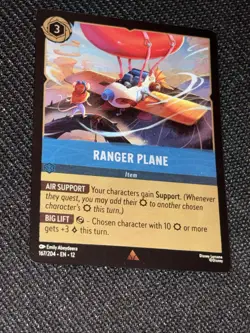 Ranger Plane 167/204 Wilds Unknown Cold Foil Disney Lorcana - Image 2