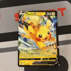 Pikachu V SWSH285 Holo Promo Sword & Shield Promo Pokemon Holo NM - Image 1