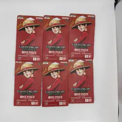 One Piece TCG: Carrying On His Will Sleeved Booster OP-13 English Lot Of 6 - Image 1