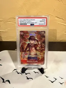Monkey.D.Luffy (Treasure Booster Set) ST10-006 One Piece Promotion PSA 10 - Image 1