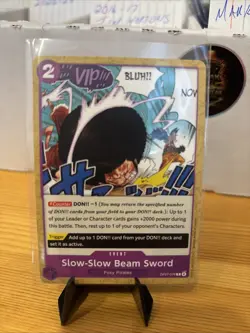 Slow-Slow Beam Sword OP07-076 Pirate PRB-02 The Best Vol 2 One Piece TCG NM - Image 1