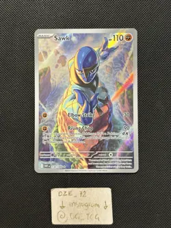 Pokemon White Flare - Sawk - 130/086 - Illustration Art Rare - M/NM - Image 1