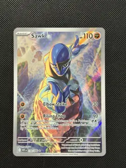 Pokemon White Flare - Sawk - 130/086 - Illustration Art Rare - M/NM - Image 2