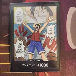 One Piece TCG DON!! Card OP-01 Romance Dawn Luffy alternate manga art English - Image 1