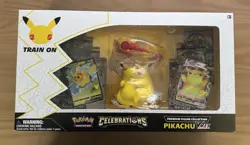 POKEMON TCG Celebrations Premium Figure Collection Pikachu VMAX Box New Sealed 820650809408 - Image 1
