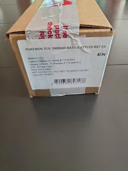 Pokemon Sword Shield Battle Styles Booster 6-Box Case Factory Sealed! - Image 1