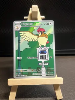 Pokemon TCG Pidgeotto Obsidian Flames Illustration Rare Holo Card 208/197 NM - Image 1