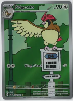 Pokemon - Pidgeotto 208/197 Illustration Rare Holo - SV03: Obsidian Flames - NM - Image 1
