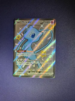 💠 Mew EX 💠 216/091 Scarlet & Violet Paldean Fates Full Art Holo Pokemon Card - Image 1