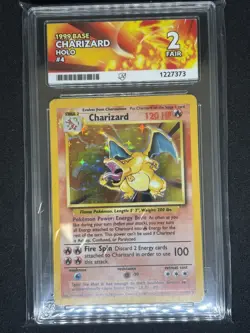 Pokemon TCG Charizard 4/102 Base Set Holo Ace 2 - Image 1